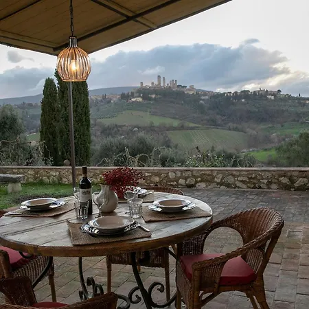 Casale Esclusivo Con Piscina E Vista Su Villa San Gimignano